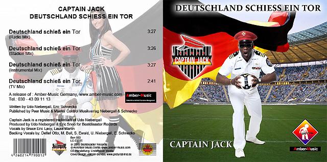 Stecktasche-Captain Jack.jpg - Fotomontage für CD-Cover aus Stadion (leer), Zuschauer, Fahne und Interpret